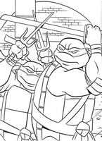 kolorowanki Wojownicze Żółwie Ninja numer  20